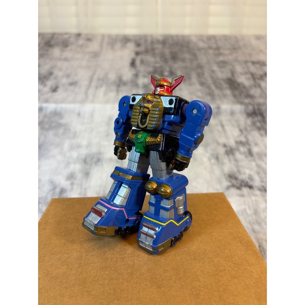 Vintage 1996 Bandai Power Rangers Zeo Megazord Action Figure 5.5" Blue Gold